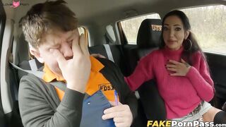 Big tits Laura Florentino stuns her teacher with her impressive boobs