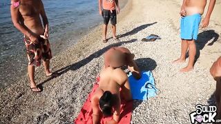 CumParty on the Beach My Asshole is Open for Everyone