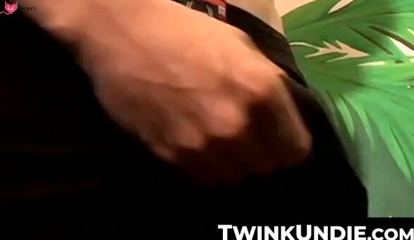 TwinkUndie.com - Skinny young twink's intense jerk off and creamy finale in his tight