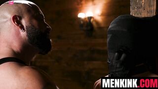 Bear Jax Phoenix turns Ethan Sinns into drooling electro bondage slut
