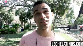 LecheLatinos.com - Fingering Gabriels hairy ass before barebacking