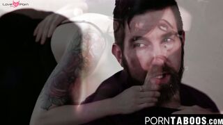 PornTaboos.com - Bad bitch Annade Ville railed by her filthy rich stepdad and son's h