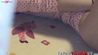 Japanese hottie solo fingers her delicious pink cunt for fun