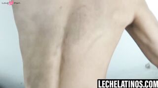 LecheLatinos.com - Bearded Mauricio swallows my cock while stroking