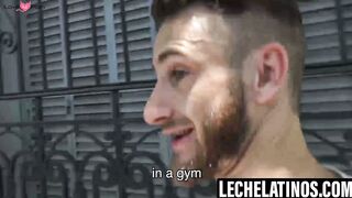 LecheLatinos.com - Bearded Mauricio swallows my cock while stroking