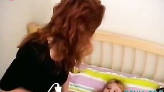 Cute bimbo has bare and teases outside