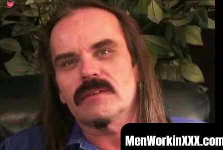 MenWorkinXXX.com - Hairy older homo jerks off vigorously before releasing his hot sem
