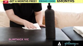 EPIC SQUEEZES Ahead! Ana Foxxxs Small Titted Got Mashed By Big Dick Of Tyrannical Masseuse Slimthick Vic!