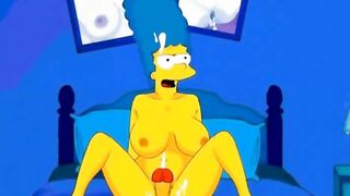 Marge Simpson lusty cheating wife
