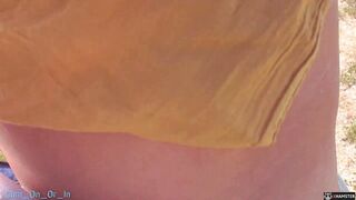 Stranger cum inside my underwear on the beach Ricky outside