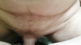 Close Up Fucking Ex-Wife's Bald Twat and Cumshot