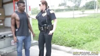 Blonde mom with big boobs African suspect taken on a