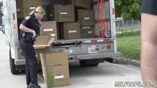 Blonde mom with big boobs African suspect taken on a