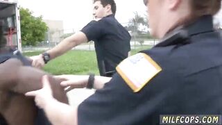 Blonde mom with big boobs African suspect taken on a