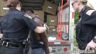 Blonde mom with big boobs African suspect taken on a