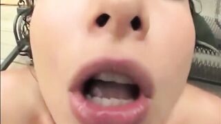 Fill mouth with cum - Compilation