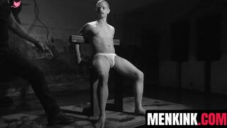 Unlucky dude Cody Winter gets tied to the chair to undergo EXTREME CBT