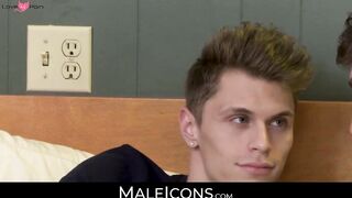 MaleIcons.com - Lusty twink's seduction and intense anal play with guy's big cock