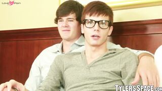 Twink cock riding action with anal fun after cock sucking