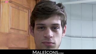 MaleIcons.com - Good looking jock's anticipation of huge pleasure in bottom and inten
