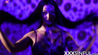 George Uhl gives Lady Gang cunt hard and long massage