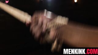 Isaac X fucked Jake Waters throat mercilessly before plunging his hole