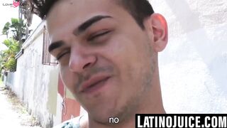 Straight Latino cums while getting pounded POV