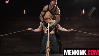 Christian Wilde wrecks Baxxx with rope bondage and electrical shock