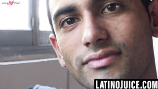 Straight Latino gets bred and covered for cash