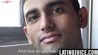 Straight Latino gets bred and covered for cash