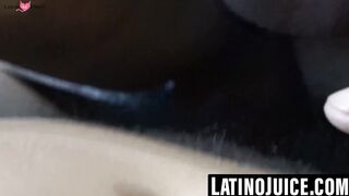 Straight Latino gets bred and covered for cash