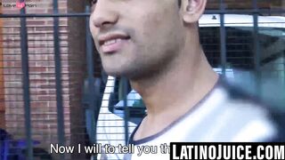 Straight Latino gets bred and covered for cash