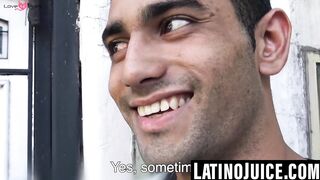 Straight Latino gets bred and covered for cash