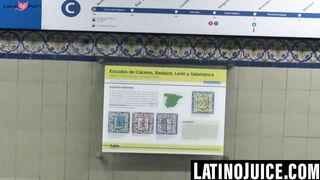 Tatted Latino takes two cocks bare in a threesome