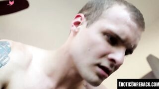 Colton and Jonah engage in athletic rough anal pounding