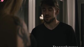 Trans stepmom Eva Paradis sucks Dante Colles dick then rides him raw