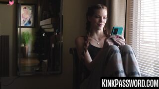 "Redheaded Vixen Swallowing Monster-Sized Dick in Intense BDSM Roleplay"