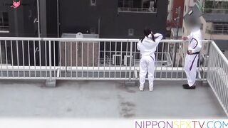 NipponSexTV.com - japanese tennis babe plays with her pussy after practice on hidden