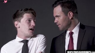 BoyMissionary.com - Naughty twink's Mormon creampie blessing after bareback