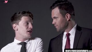 BoyMissionary.com - Naughty twink's Mormon creampie blessing after bareback