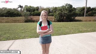 annie archer nerd girl use bbc for first time_1