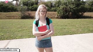 annie archer nerd girl use bbc for first time_1