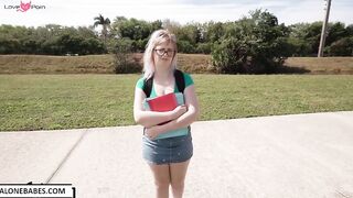 annie archer nerd girl use bbc for first time_1