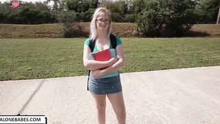 annie archer nerd girl use bbc for first time_1