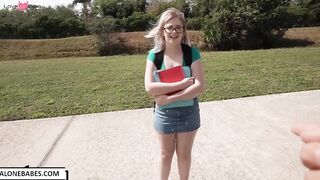 annie archer nerd girl use bbc for first time_1