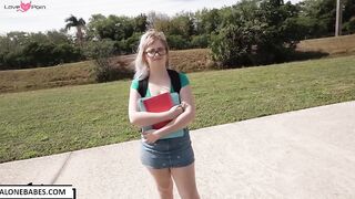 annie archer nerd girl use bbc for first time_1