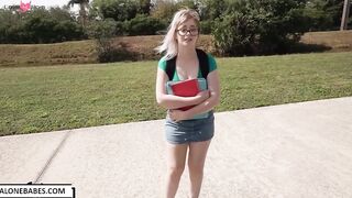 annie archer nerd girl use bbc for first time_1
