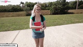 annie archer nerd girl use bbc for first time_1