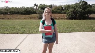 annie archer nerd girl use bbc for first time_1