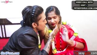 New Love Marriage Couple First Golden Night Sex